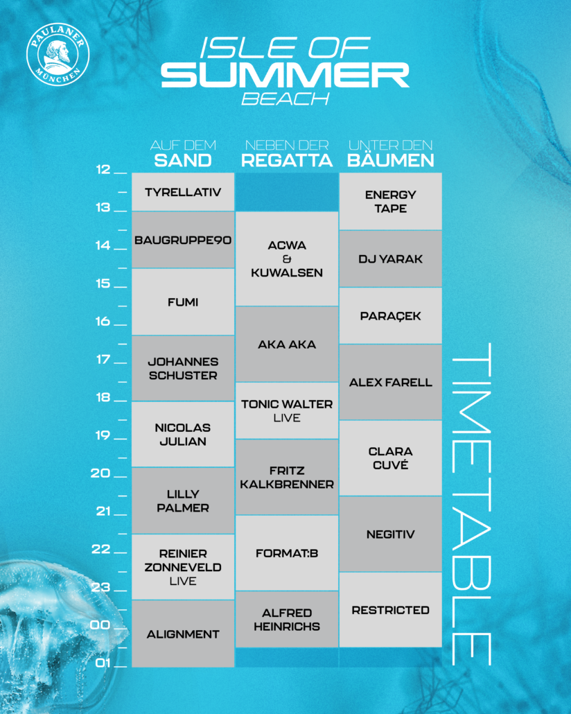 Timetable IOS Beach